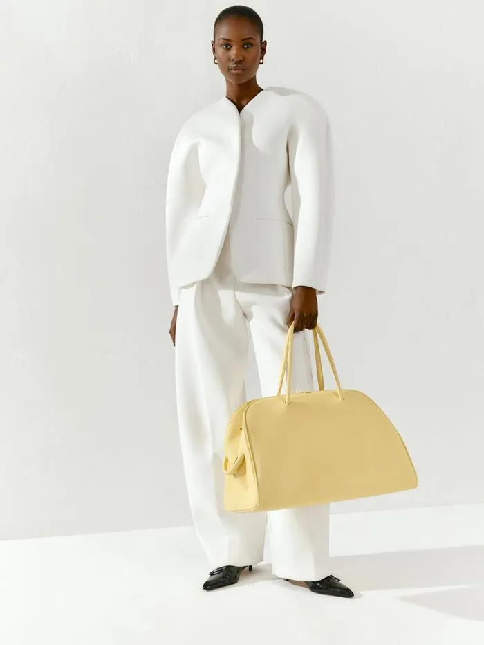 JACQUEMUS The Large Turismo Light Yellow WomenMen Crossbody and Handbags JACQUEMUS The Large Turismo Light Yellow WomenMen Crossbody and Handbags