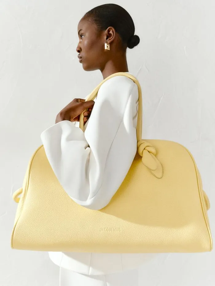 JACQUEMUS The Large Turismo Light Yellow WomenMen Crossbody and Handbags JACQUEMUS The Large Turismo Light Yellow WomenMen Crossbody and Handbags