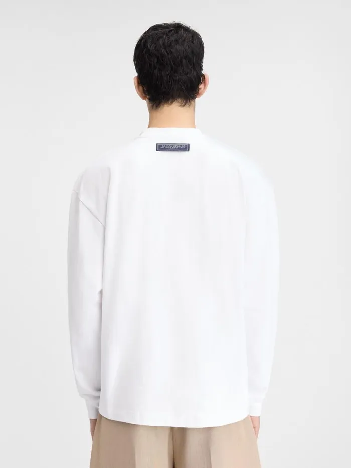 JACQUEMUS The Largo Longsleeve Tshirt Print Capri Cars White Men Tshirts