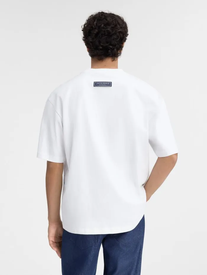JACQUEMUS The Largo Tshirt Print Capri Cars White Men Tshirts