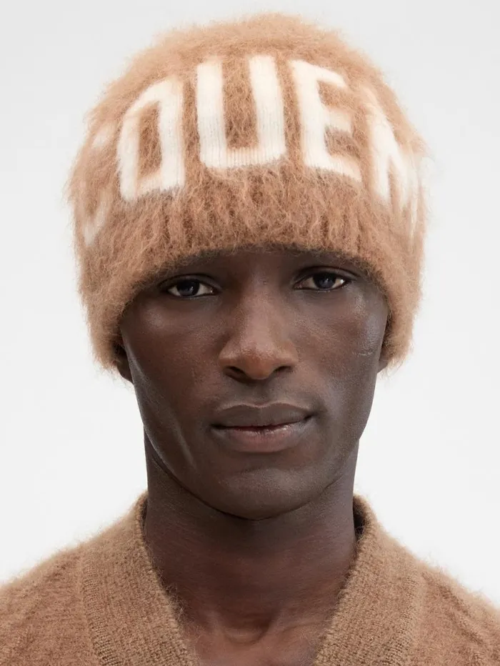 JACQUEMUS The Logo Beanie Camel WomenMen Scarves Beanies and Gloves