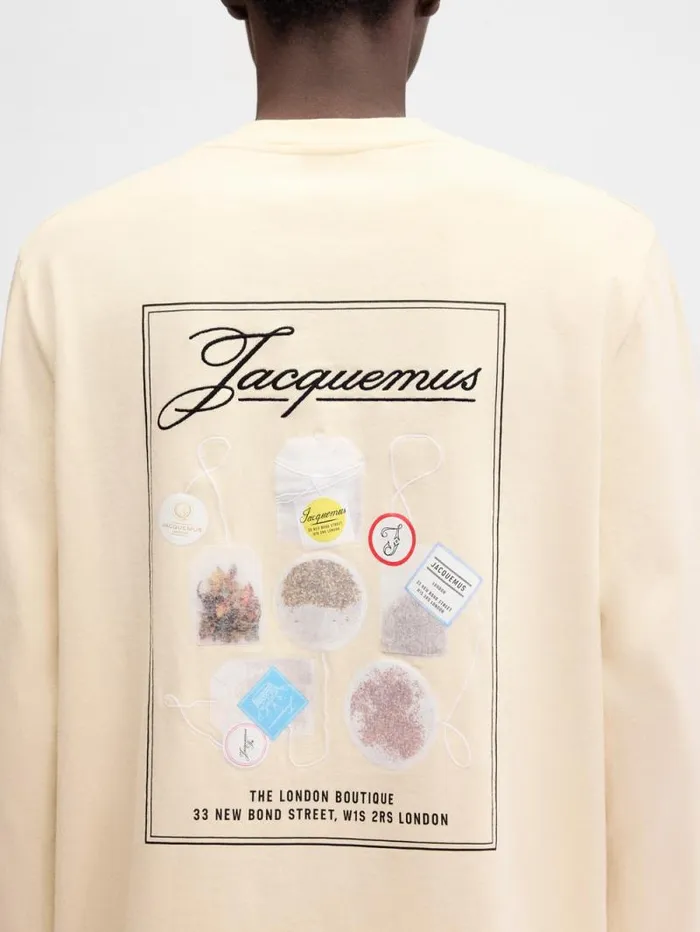JACQUEMUS The London Tshirt Print Tea Collection WomenMen Tshirts