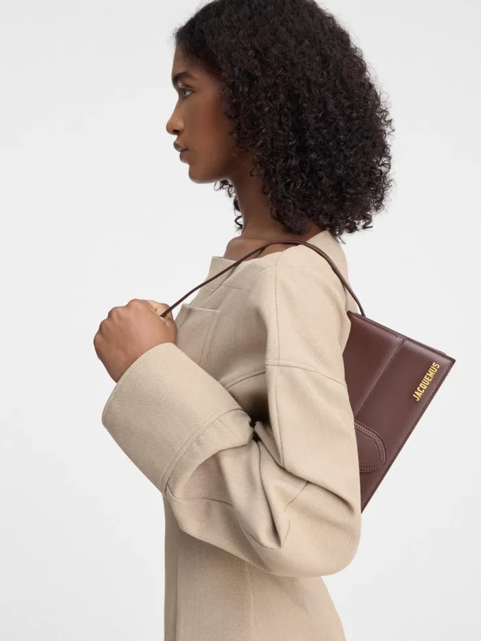 JACQUEMUS The Long Bambino Brown Women Shoulder Bags JACQUEMUS The Long Bambino Brown Women Shoulder Bags