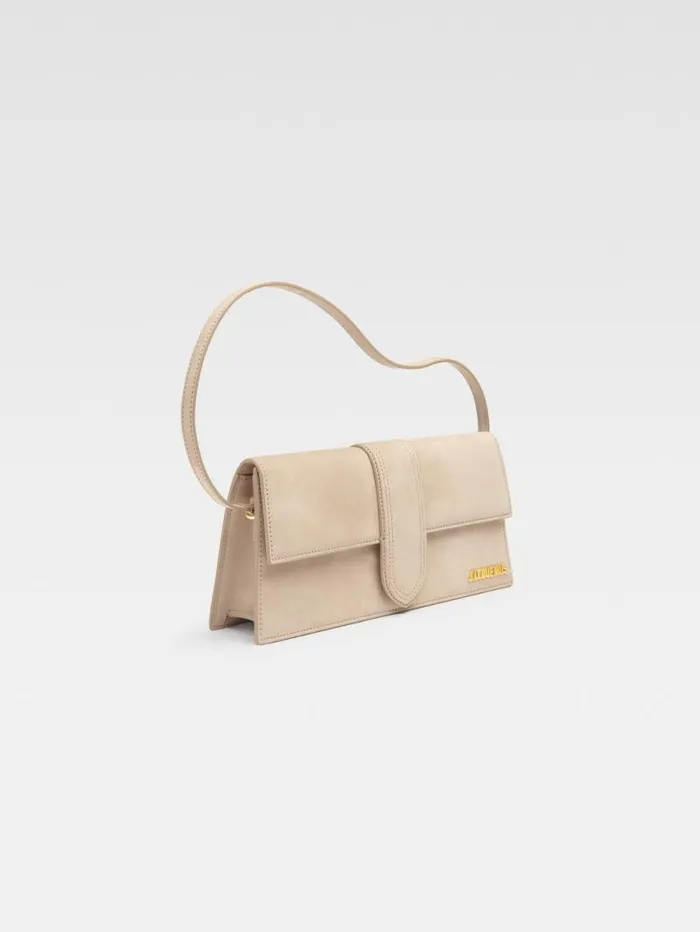 JACQUEMUS The Long Bambino Dark Beige Women Shoulder Bags JACQUEMUS The Long Bambino Dark Beige Women Shoulder Bags
