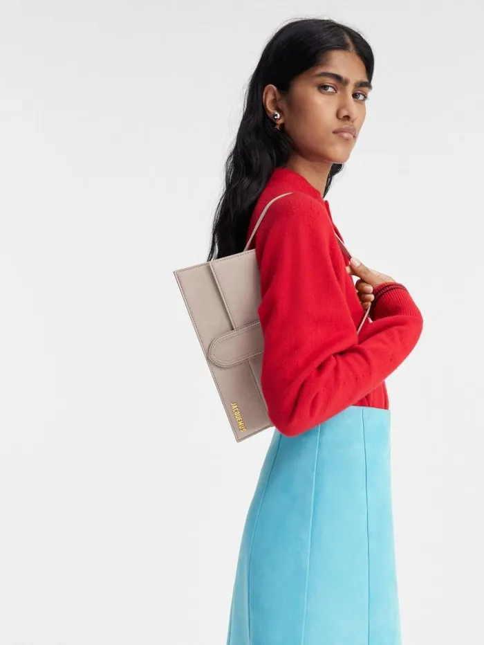 JACQUEMUS The Long Bambino Dark Beige Women Shoulder Bags JACQUEMUS The Long Bambino Dark Beige Women Shoulder Bags