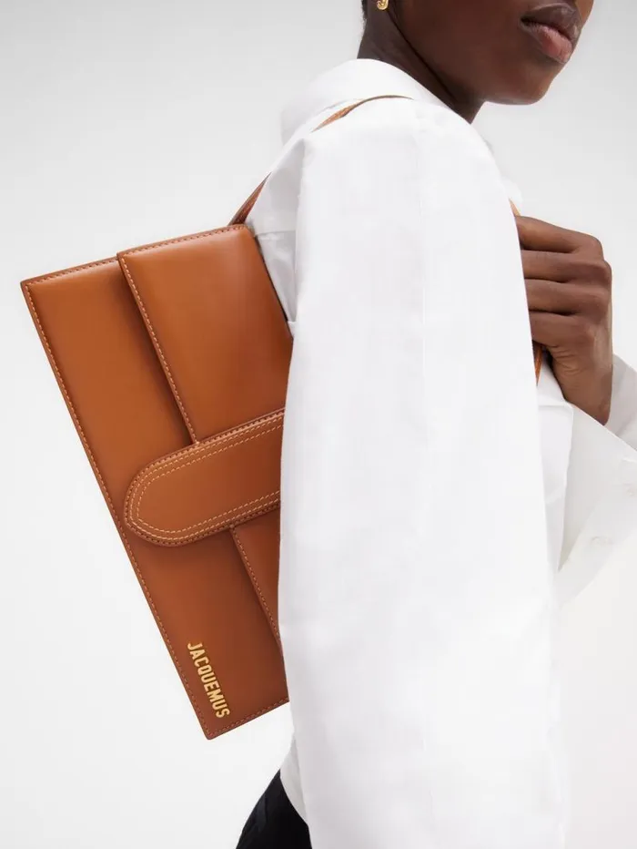 JACQUEMUS The Long Bambino Light Brown Women Shoulder Bags JACQUEMUS The Long Bambino Light Brown Women Shoulder Bags