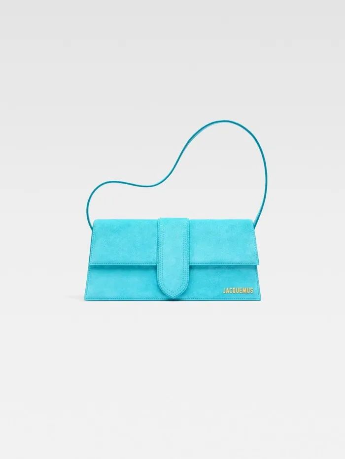 JACQUEMUS The Long Bambino Light Turquoise Women Shoulder Bags