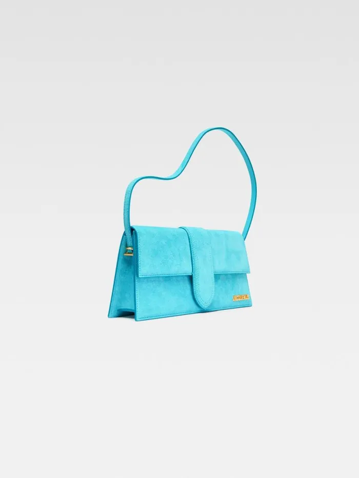 JACQUEMUS The Long Bambino Light Turquoise Women Shoulder Bags JACQUEMUS The Long Bambino Light Turquoise Women Shoulder Bags