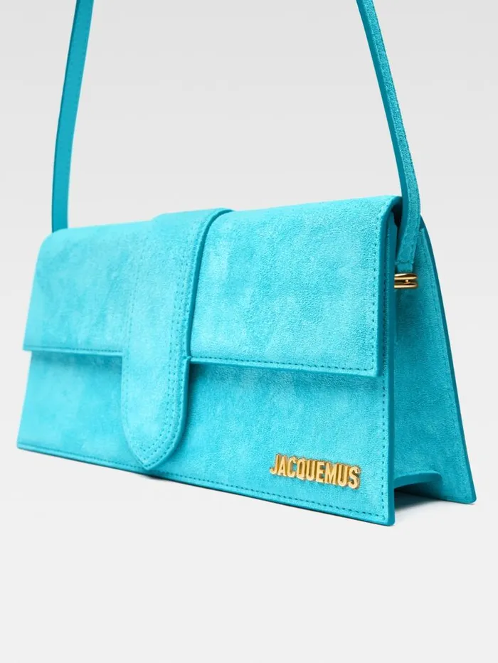 JACQUEMUS The Long Bambino Light Turquoise Women Shoulder Bags JACQUEMUS The Long Bambino Light Turquoise Women Shoulder Bags