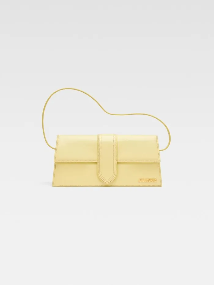 JACQUEMUS The Long Bambino Pale Yellow Women Shoulder Bags
