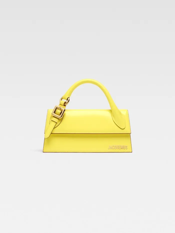 JACQUEMUS The Long Chiquito With Buckle Yellow Women Crossbody and Handbags
