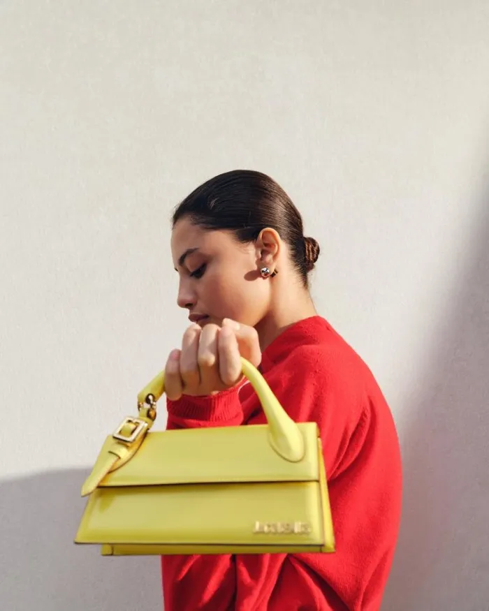 JACQUEMUS The Long Chiquito With Buckle Yellow Women Crossbody and Handbags JACQUEMUS The Long Chiquito With Buckle Yellow Women Crossbody and Handbags