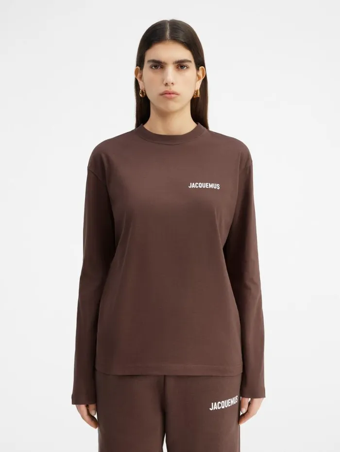 JACQUEMUS The Longsleeve Tshirt Brown WomenMen Tshirts JACQUEMUS The Longsleeve Tshirt Brown WomenMen Tshirts