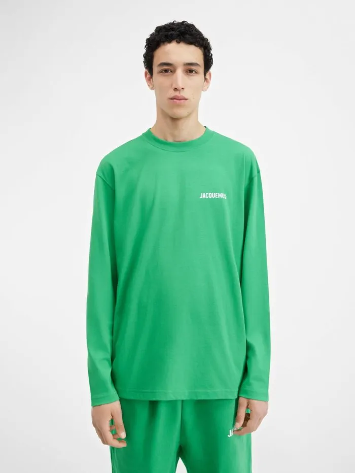JACQUEMUS The Longsleeve Tshirt Green WomenMen Tshirts