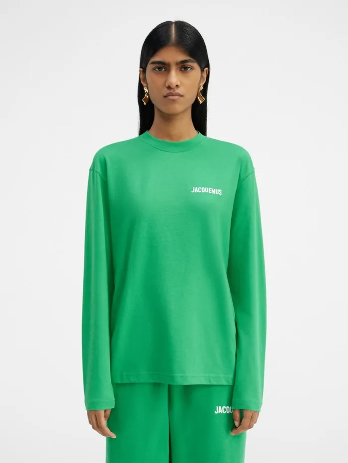 JACQUEMUS The Longsleeve Tshirt Green WomenMen Tshirts JACQUEMUS The Longsleeve Tshirt Green WomenMen Tshirts
