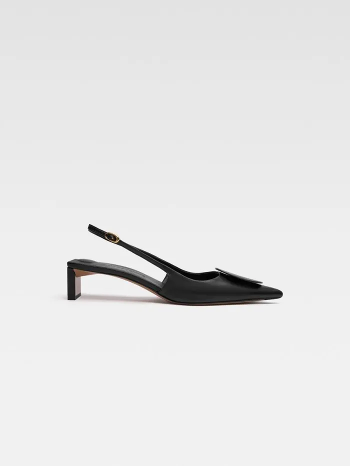 JACQUEMUS The Low Duelo Slingbacks Black Women Shoes
