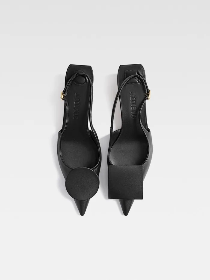 JACQUEMUS The Low Duelo Slingbacks Black Women Shoes