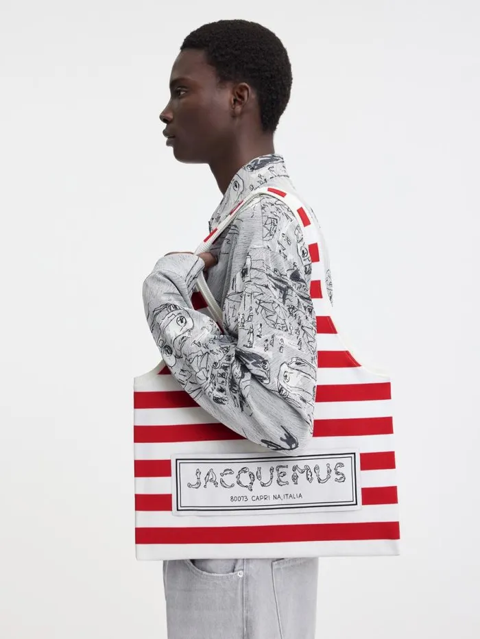 JACQUEMUS The Marcel Bag Multi Red St Tropez WomenMen Shoulder Bags
