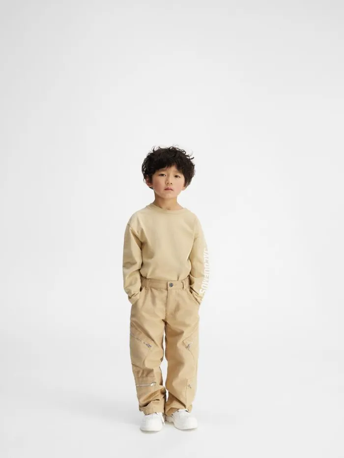 JACQUEMUS The Marrone Kids039 Cargo Pants Dark Beige WomenMen Bottoms