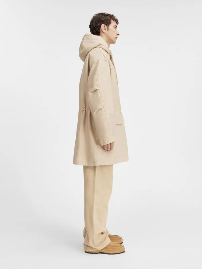 JACQUEMUS The Marrone Parka Beige Men Coats and Jackets