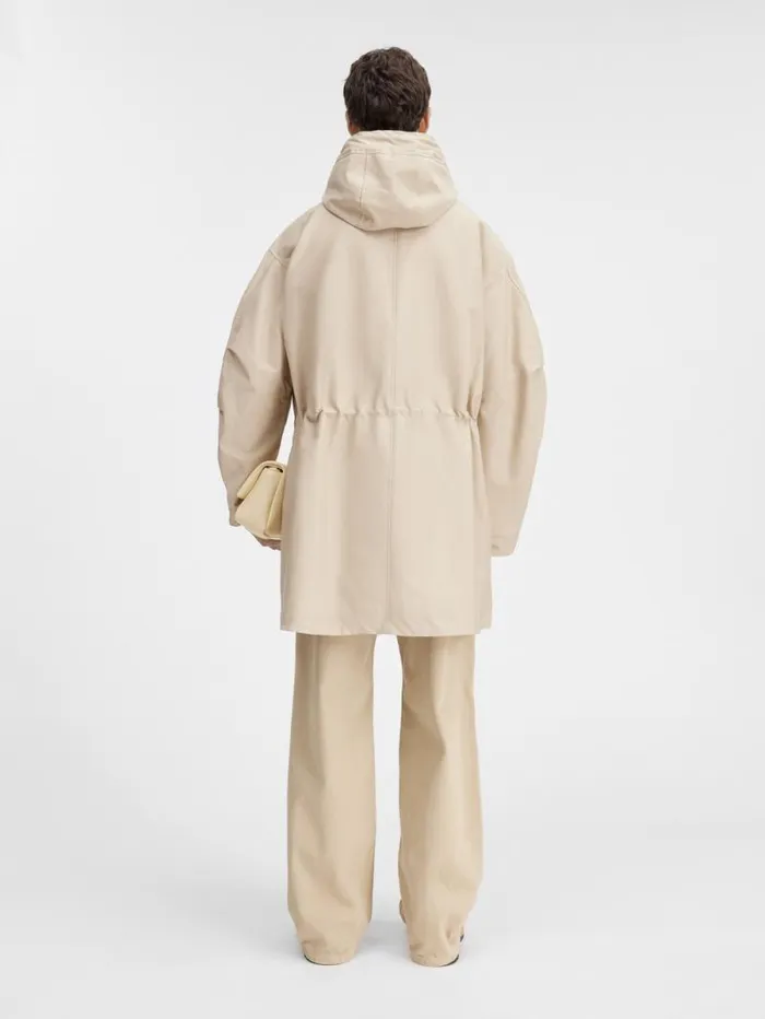 JACQUEMUS The Marrone Parka Beige Men Coats and Jackets