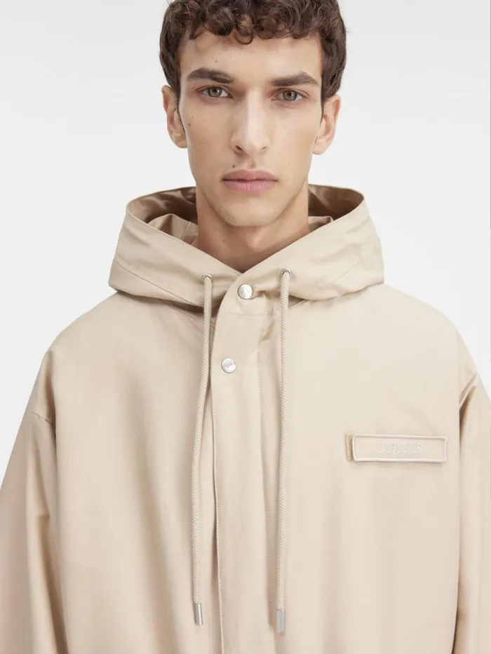 JACQUEMUS The Marrone Parka Beige Men Coats and Jackets