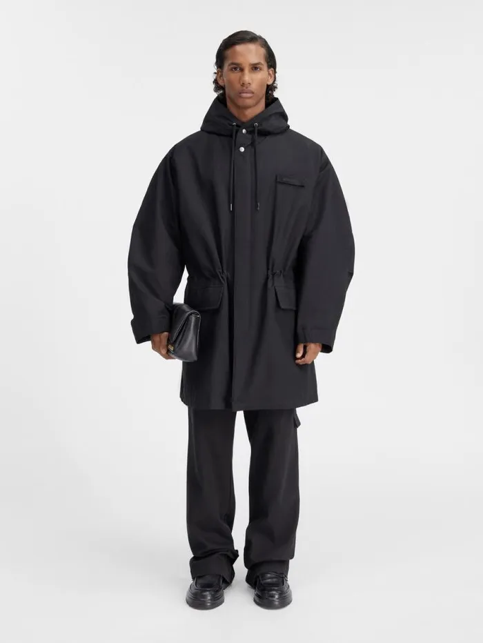 JACQUEMUS The Marrone Parka Black Men Coats and Jackets