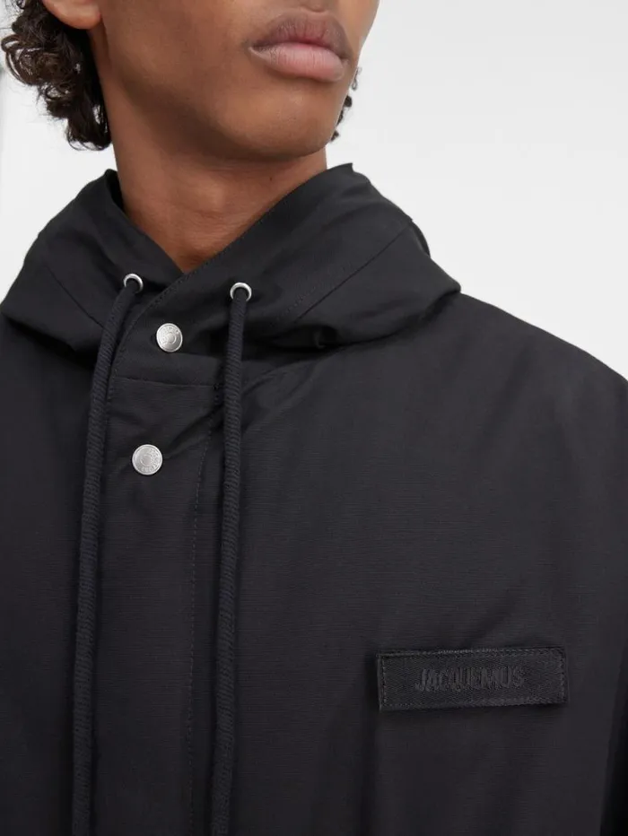 JACQUEMUS The Marrone Parka Black Men Coats and Jackets