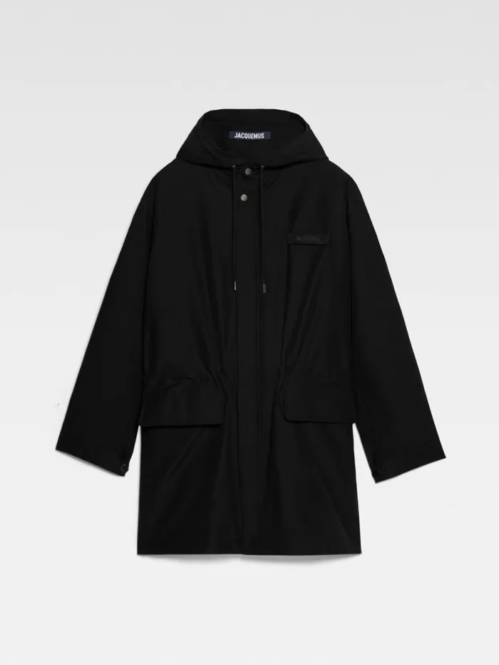 JACQUEMUS The Marrone Parka Black Men Coats and Jackets