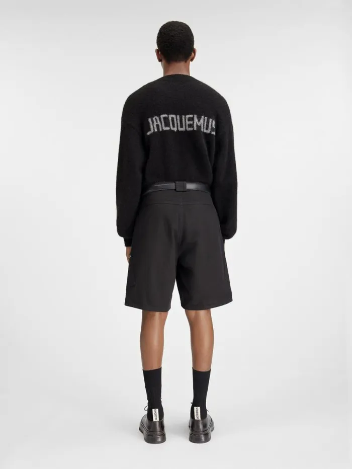 JACQUEMUS The Marrone Shorts Black Men Trousers and Shorts JACQUEMUS The Marrone Shorts Black Men Trousers and Shorts