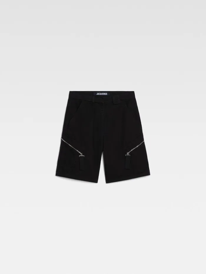 JACQUEMUS The Marrone Shorts Black Men Trousers and Shorts JACQUEMUS The Marrone Shorts Black Men Trousers and Shorts