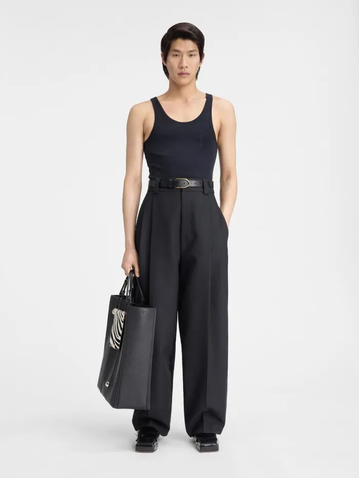 JACQUEMUS The Marzio Pants Black Men Trousers and Shorts