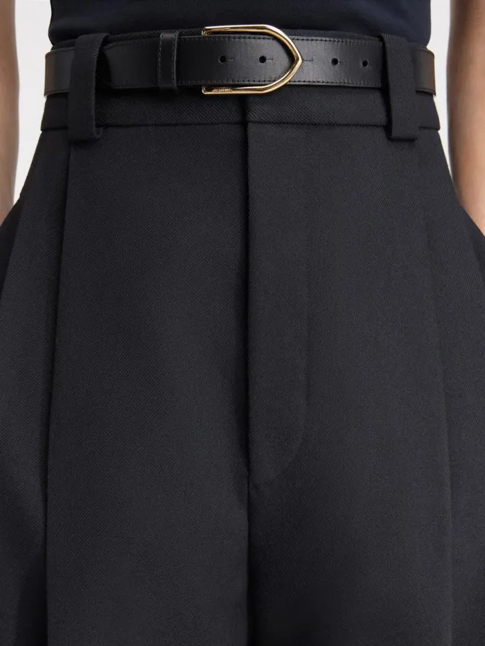 JACQUEMUS The Marzio Pants Black Men Trousers and Shorts JACQUEMUS The Marzio Pants Black Men Trousers and Shorts