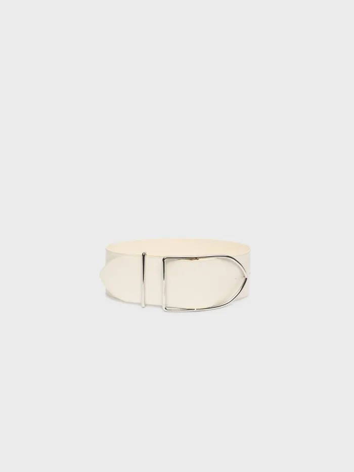 JACQUEMUS The Maxi Bambino Belt Light Ivory Women Belts