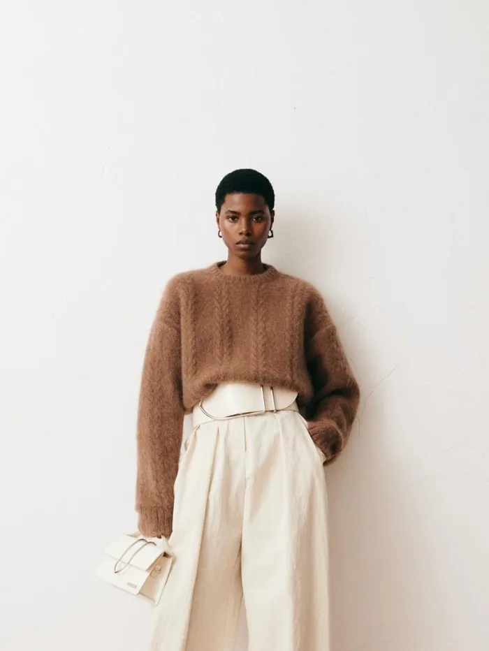JACQUEMUS The Maxi Bambino Belt Light Ivory Women Belts JACQUEMUS The Maxi Bambino Belt Light Ivory Women Belts