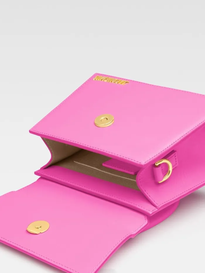 JACQUEMUS The Medium Chiquito Pink Women Crossbody and Handbags JACQUEMUS The Medium Chiquito Pink Women Crossbody and Handbags