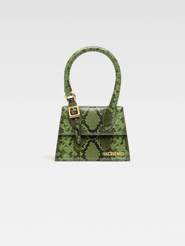 JACQUEMUS The Medium Chiquito With Buckle Green Women Crossbody and Handbags