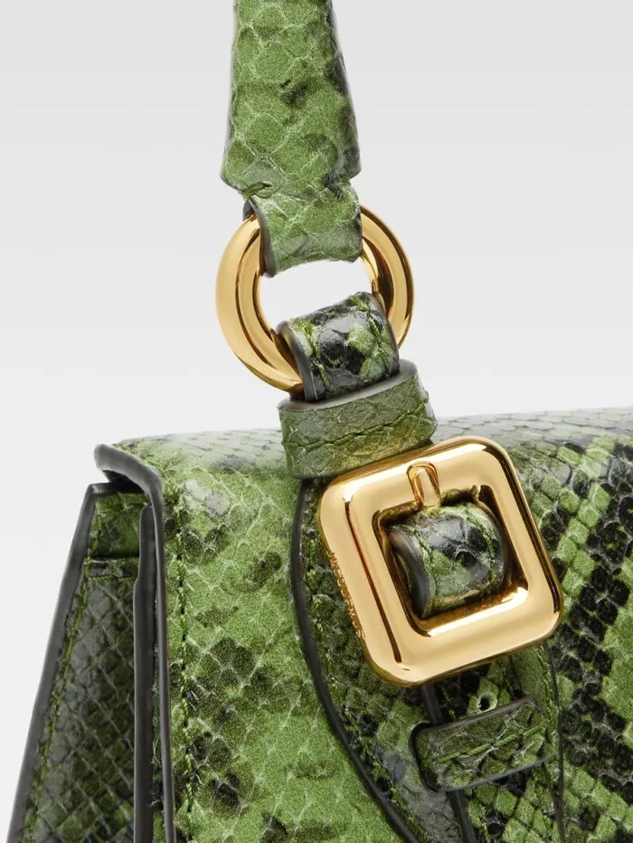 JACQUEMUS The Medium Chiquito With Buckle Green Women Crossbody and Handbags