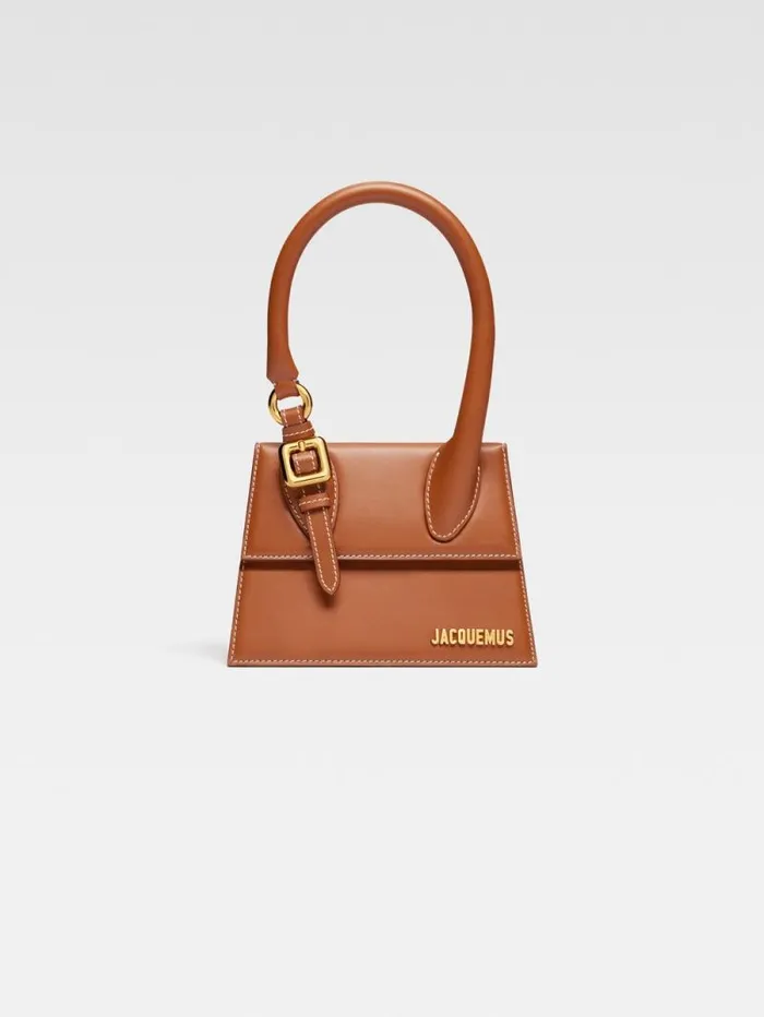 JACQUEMUS The Medium Chiquito With Buckle Light Brown Women Crossbody and Handbags