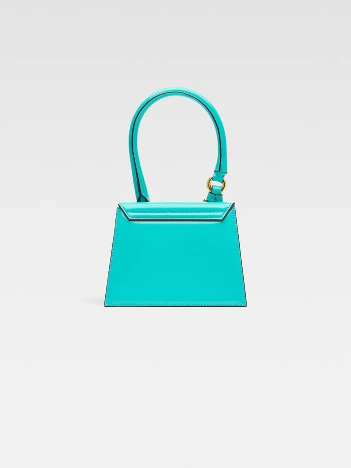 JACQUEMUS The Medium Chiquito With Buckle Turquoise Women Crossbody and Handbags