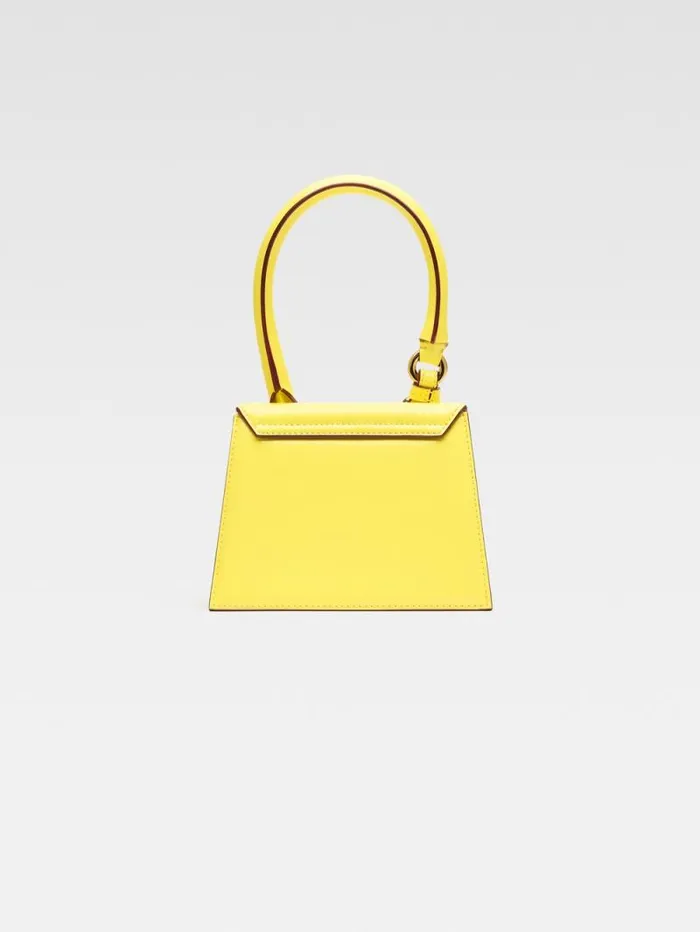 JACQUEMUS The Medium Chiquito With Buckle Yellow Women Crossbody and Handbags