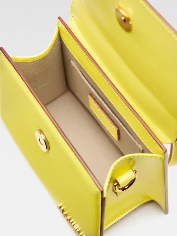 JACQUEMUS The Medium Chiquito With Buckle Yellow Women Crossbody and Handbags