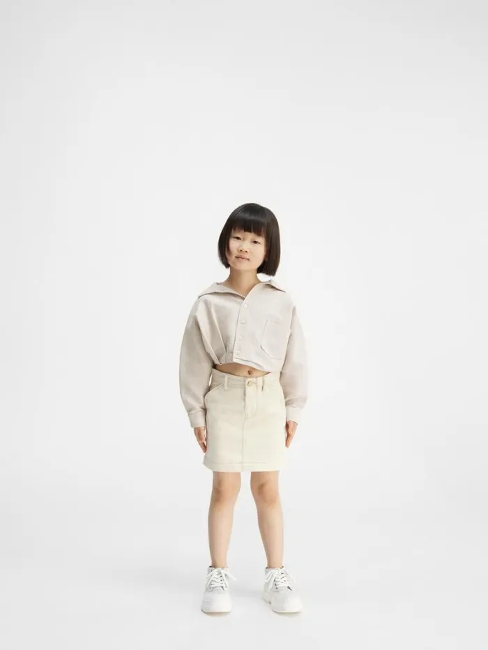 JACQUEMUS The Mejean Kids039 Shirt Light Beige WomenMen Tops
