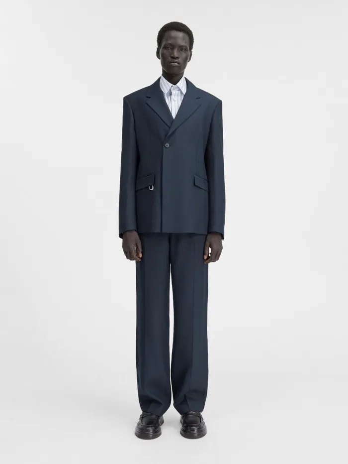 JACQUEMUS The Melo Jacket Dark Navy Men Coats and Jackets