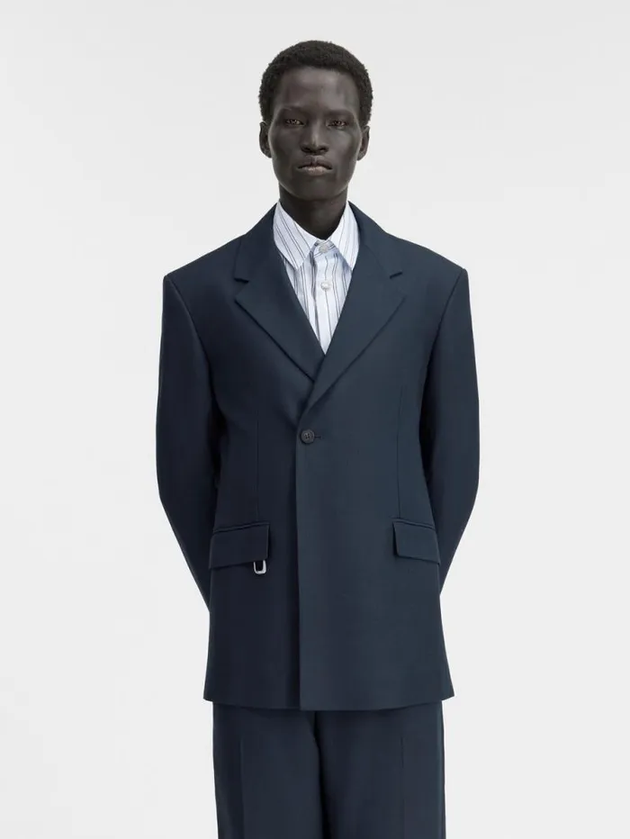 JACQUEMUS The Melo Jacket Dark Navy Men Coats and Jackets JACQUEMUS The Melo Jacket Dark Navy Men Coats and Jackets