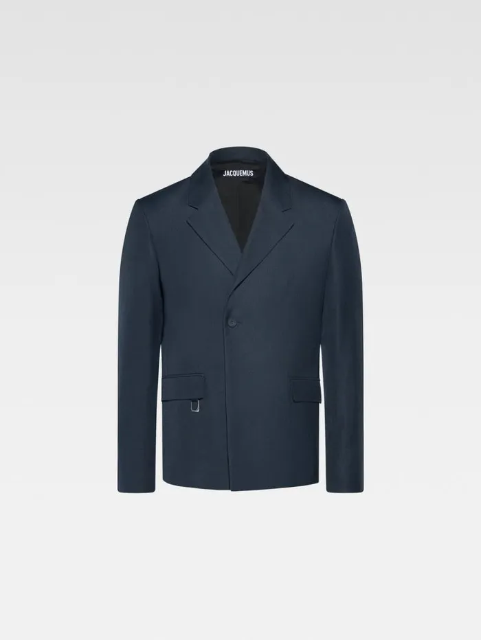 JACQUEMUS The Melo Jacket Dark Navy Men Coats and Jackets JACQUEMUS The Melo Jacket Dark Navy Men Coats and Jackets