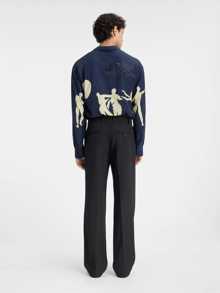 JACQUEMUS The Melo Pants Black Men Trousers and Shorts