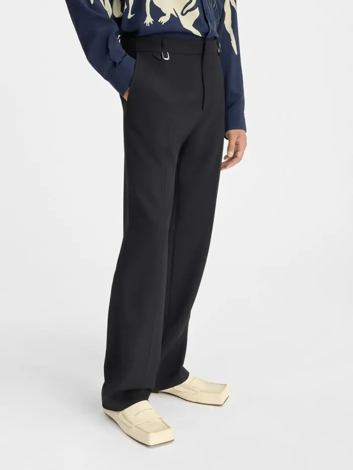JACQUEMUS The Melo Pants Black Men Trousers and Shorts