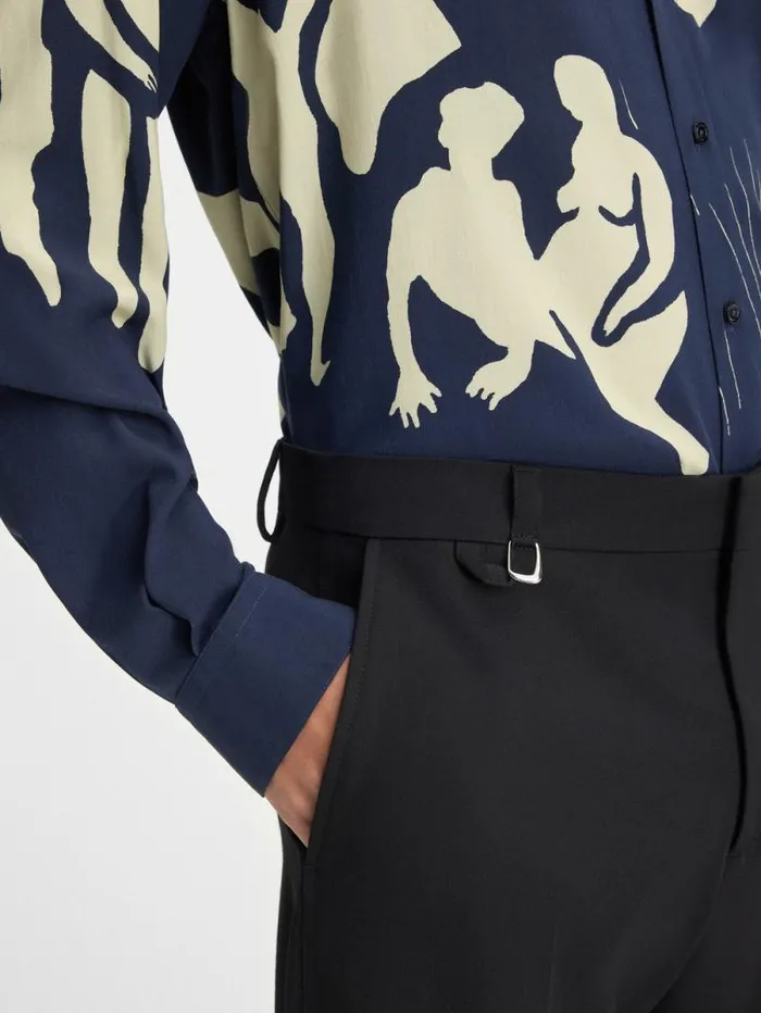 JACQUEMUS The Melo Pants Black Men Trousers and Shorts