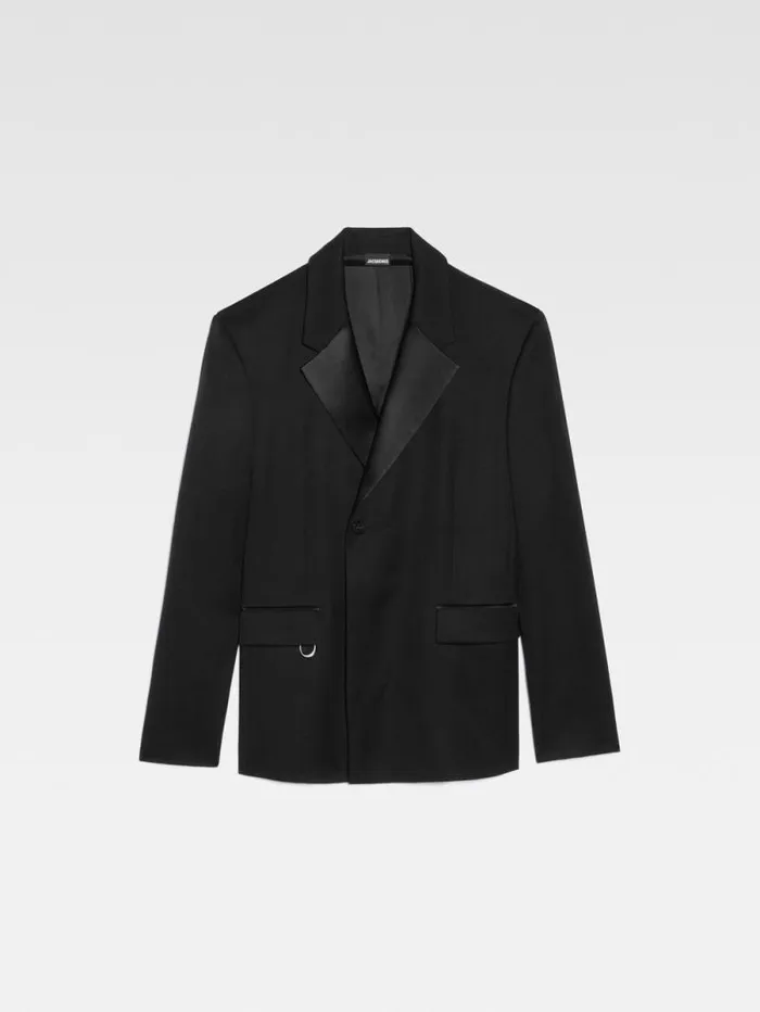 JACQUEMUS The Melo Tuxedo Jacket Black Men Coats and Jackets JACQUEMUS The Melo Tuxedo Jacket Black Men Coats and Jackets